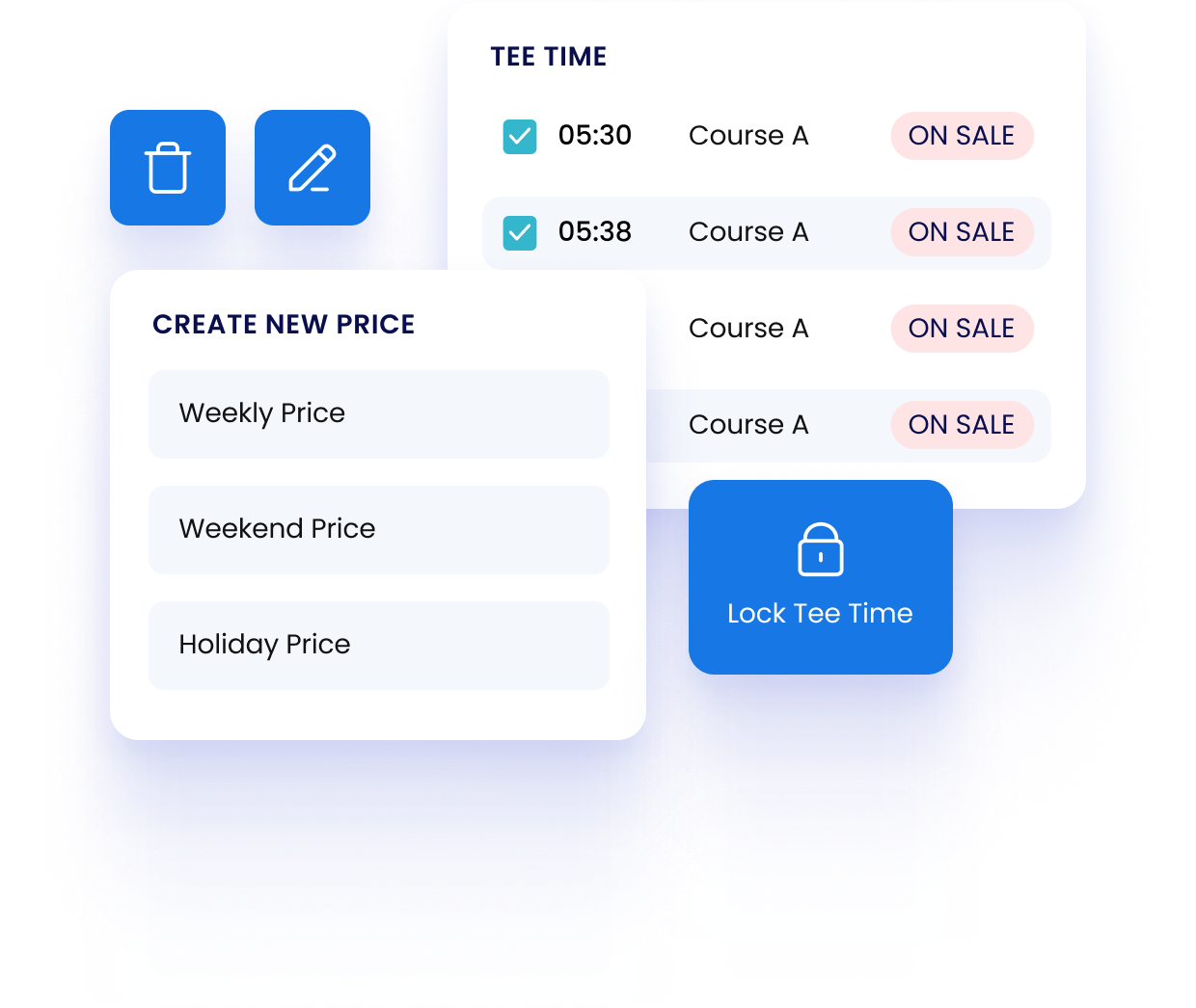 Flexible booking Personalize pricing